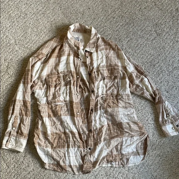 American Eagle Outfitters This Feels Seriously Lived In Fall Plaid Flannel - Picture 7 of 13